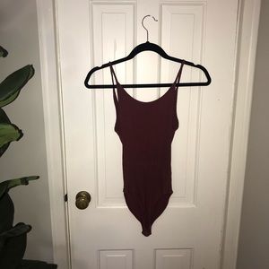 Urban Outfitters Maroon Bodysuit